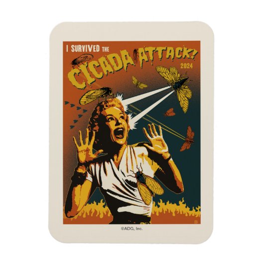 セミ2024号叫び声 マグネット (縦)