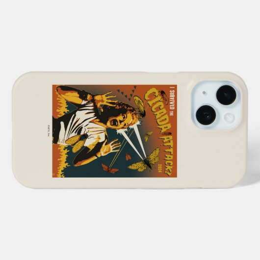 セミ2024号叫び声 Case-Mate iPhoneケース (裏面 (横))