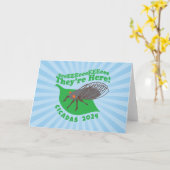 セミ2024彼らはここにいる カード (黄色い花)