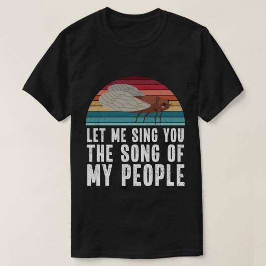 セミ+ブロート+X+ミーム 17年周期セミ Tシャツ (デザイン正面)