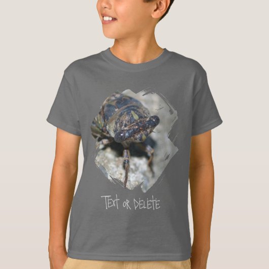 セミ 不細工 昆虫 自然 Tシャツ (正面)