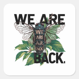 セミTシャツデザイン スクエアシール