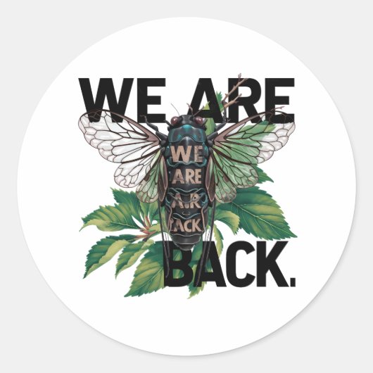 セミTシャツデザイン ラウンドシール (正面)