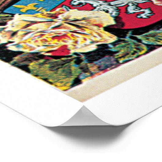 セメイン・ダビエーション・デ・リヨン・ヴィンテージ旅行ポスター ポスター (角)