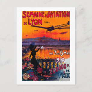 セメイン・ダビエーション・デ・リヨン・ヴィンテージ・ポスター ポストカード