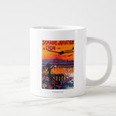 セメイン·デ·リヨン·ヴィンテージ·ポスター ジャンボコーヒーマグカップ (右)