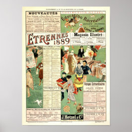 セメギーニ1889年ヴィンテージフランスの広告ズ ポスター