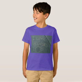 セメントにチョーク書が大好き Tシャツ