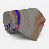 セメントの層の間の狭い青い波紋 ネクタイ (ロール)