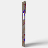 セメントの層の間の狭い青い波紋 Case-Mate iPhoneケース (裏面 / 右)