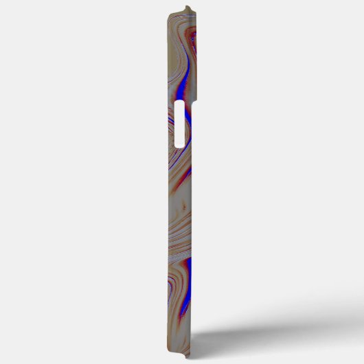 セメントの層の間の狭い青い波紋 Case-Mate iPhoneケース (裏面 / 右)