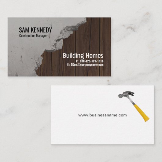 セメントの木製のパネル工法の名刺 名刺 (正面/裏面)