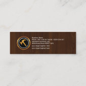 セメントの(ばちゃばちゃ)跳ねるの煉瓦積みの罰金木穀物 スキニー名刺 (裏面)