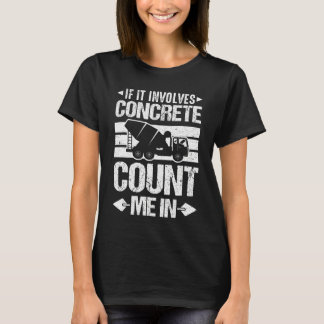 セメントもしWにおけるコンクリート数コンクリート数 Tシャツ