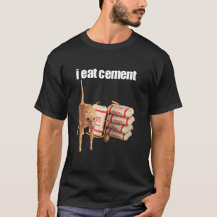 セメントを食べる呪われた猫 楽しい 珍しい スペック Tシャツ