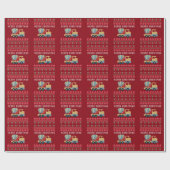 セメントトラックの醜いクリスマスセーター ラッピングペーパー (フラット)