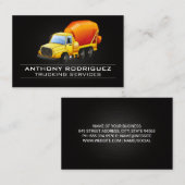 セメントトラックロゴ | 建築車 名刺 (正面/裏面)