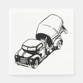 セメントトラック紙ナプキン スタンダードランチョンナプキン (正面)