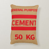 セメントバッグ枕 アクセントクッション (裏面(縦))