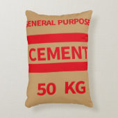 セメントバッグ枕 アクセントクッション (正面(垂直))