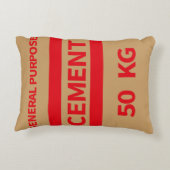 セメントバッグ枕 アクセントクッション (裏面)