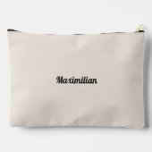 セメントホワイト無地の – 大型アクセサリポーチ アクセサリーポーチ (裏面)