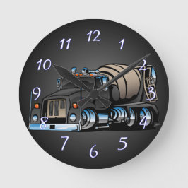 セメントミキサートラック ラウンド壁時計