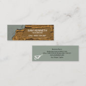 セメント工場古いレンガ壁の自宅修理 スキニー名刺 (正面/裏面)