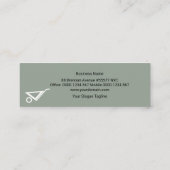 セメント工場古いレンガ壁の自宅修理 スキニー名刺 (裏面)