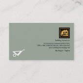セメント煉瓦プラスター建築 名刺 (裏面)