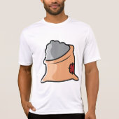 セメント袋建設資材 Tシャツ (正面)