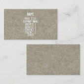 セメント 名刺 (正面/裏面)