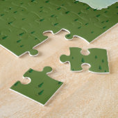 セラウィーク湖アラスカの地図 ジグソーパズル (側面)