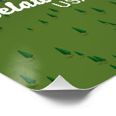 セラウィーク湖アラスカの地図 ポスター (コーナー)