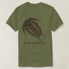セラウルス 化石 三葉虫 Tシャツ