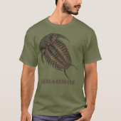 セラウルス 化石 三葉虫 Tシャツ (正面)