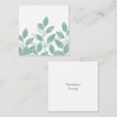 セラドングリーンウォーター葉カラー ノートカード (正面/裏面)