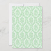 セラドンダマスクブライダルシャワー 招待状 (裏面)