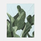 セラドンパーム フリースブランケット (正面)