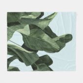 セラドンパーム フリースブランケット (正面(横))