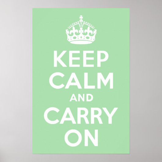 セラドンKeep Calm and Carry On ポスター (正面)