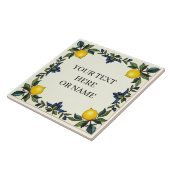 セラパーソナライズされたイタリアンミックレモンタイルブルー タイル (側面)