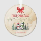 セラパーソナライズされたミッククリスマスオーナメント – First Ch オーナメント (裏面)