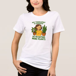 セラピストが予約でいっぱい - 面白い植物好きデザイン トライブレンドＴシャツ