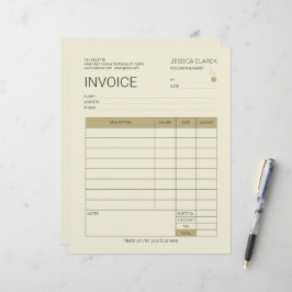 セラピストとカウンセラーのカスタマイズ可能な請求書 レターヘッド