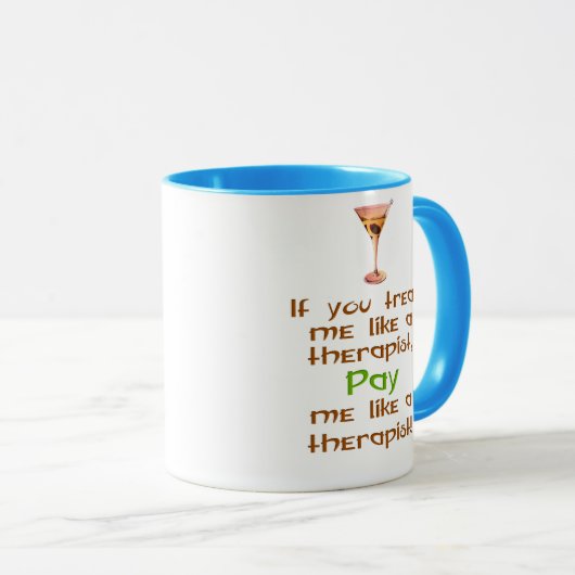 セラピストのように私を扱えば マグカップ (正面右)