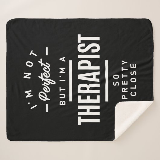 セラピストの仕事タイトルのギフト シェルパブランケット (正面(横))