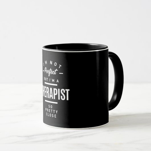 セラピストの仕事タイトルのギフト マグカップ (正面右)