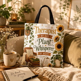 セラピストの植物愛好家 トートバッグ