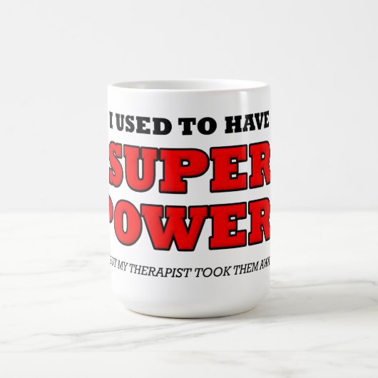 セラピストの超能力が面白いマグカップ コーヒーマグカップ (中央)